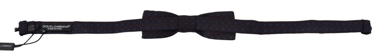 Dolce & Gabbana Elegant Silk Blue Bow Tie - KALAJ