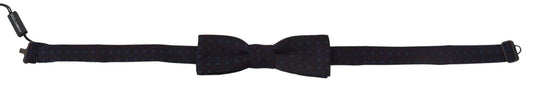 Dolce & Gabbana Elegant Silk Blue Bow Tie - KALAJ