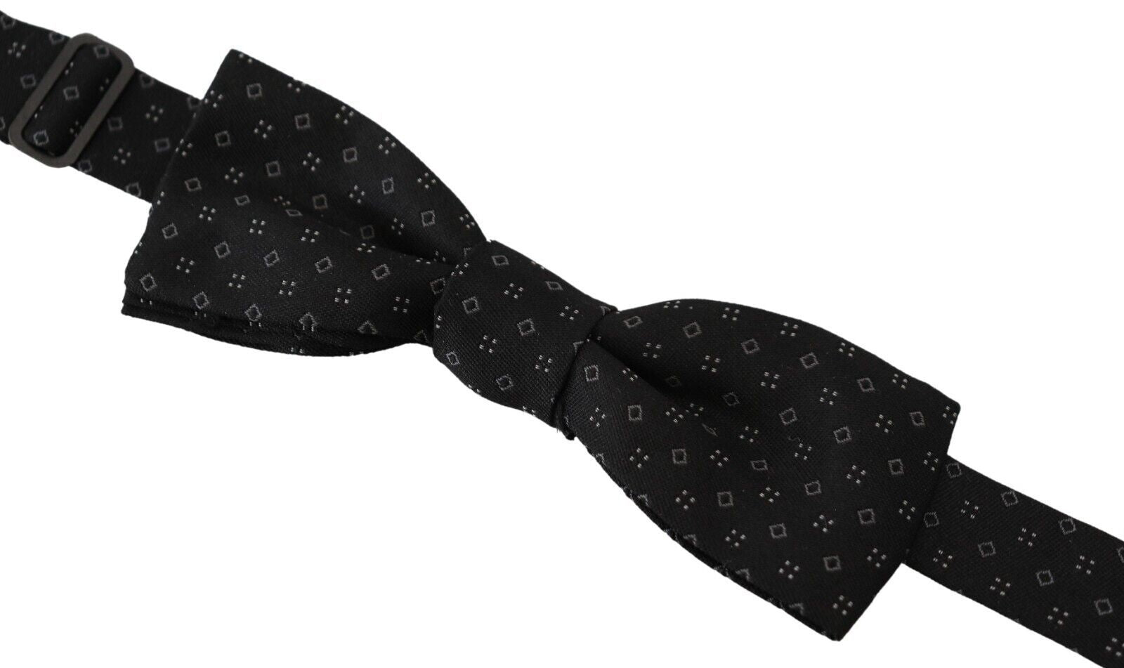 Dolce & Gabbana Elegant Silk Black Bow Tie for Men - KALAJ