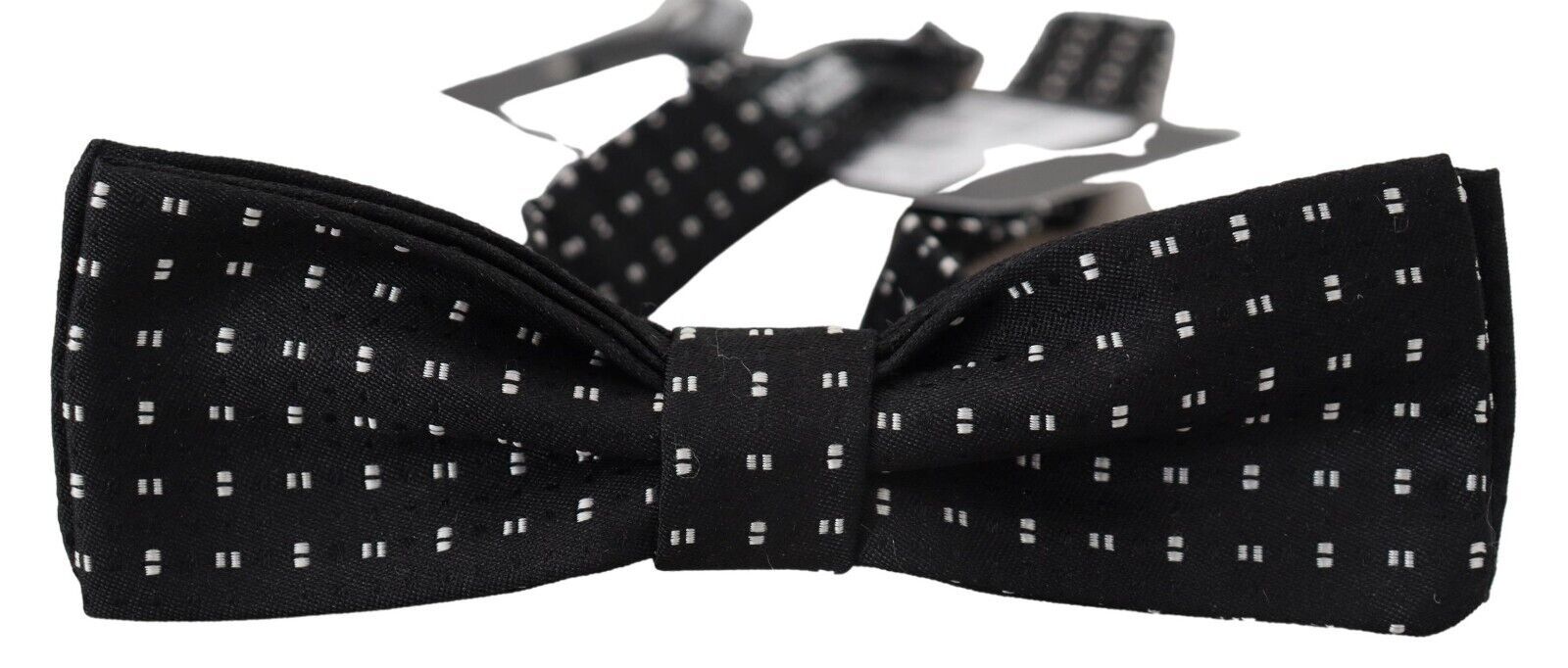 Dolce & Gabbana Elegant Black Silk Bow Tie - KALAJ