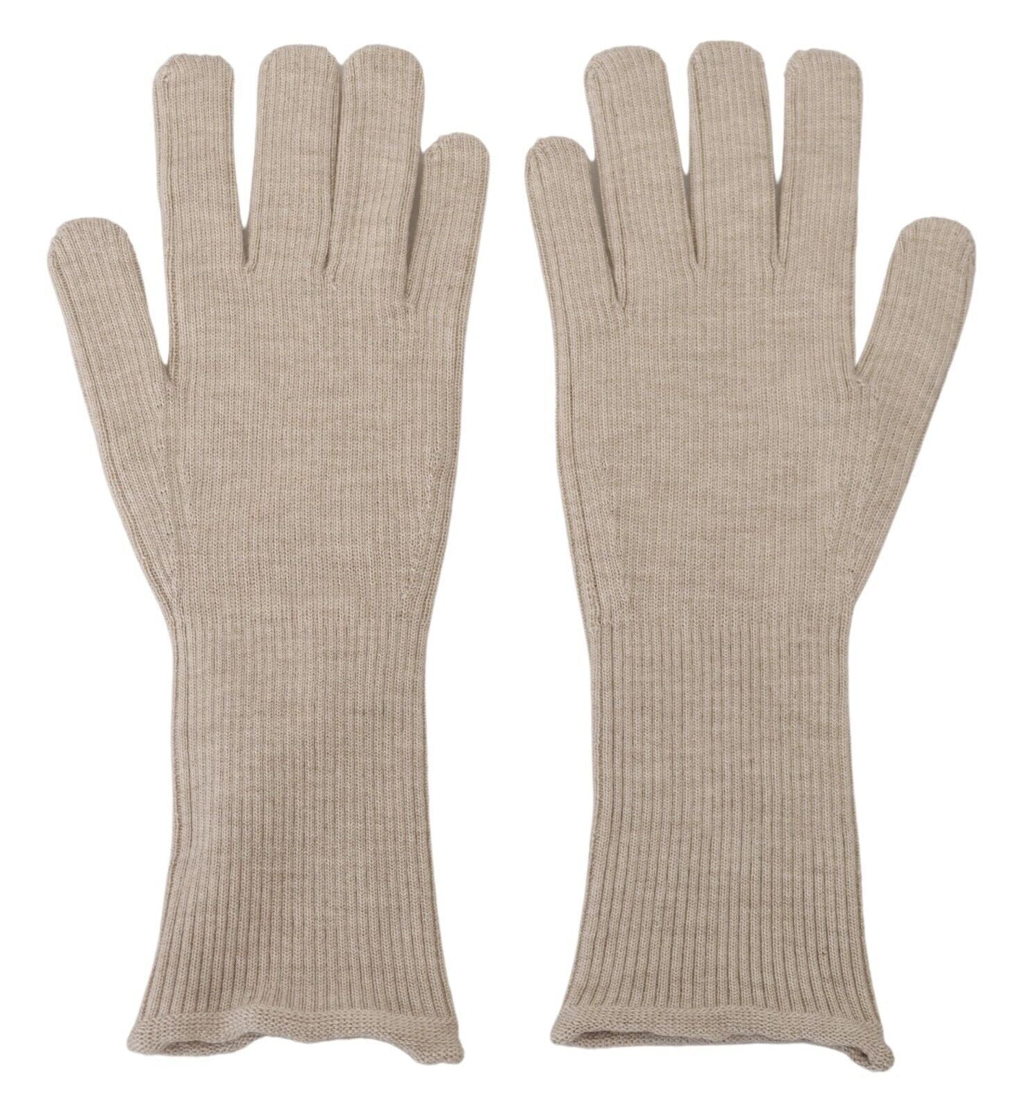 Dolce & Gabbana Elegant Ivory Cashmere-Silk Blend Gloves - KALAJ