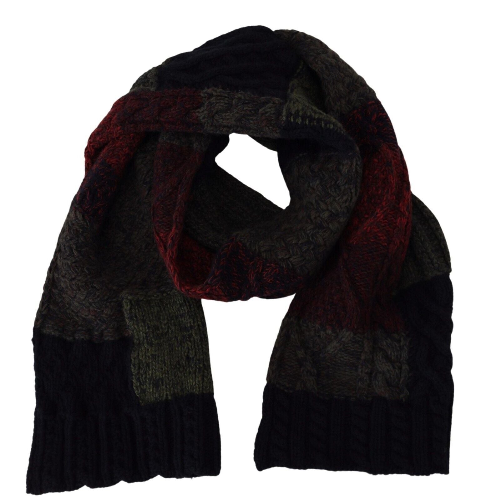 Dolce & Gabbana Elegant Wool-Cashmere Men's Scarf - KALAJ