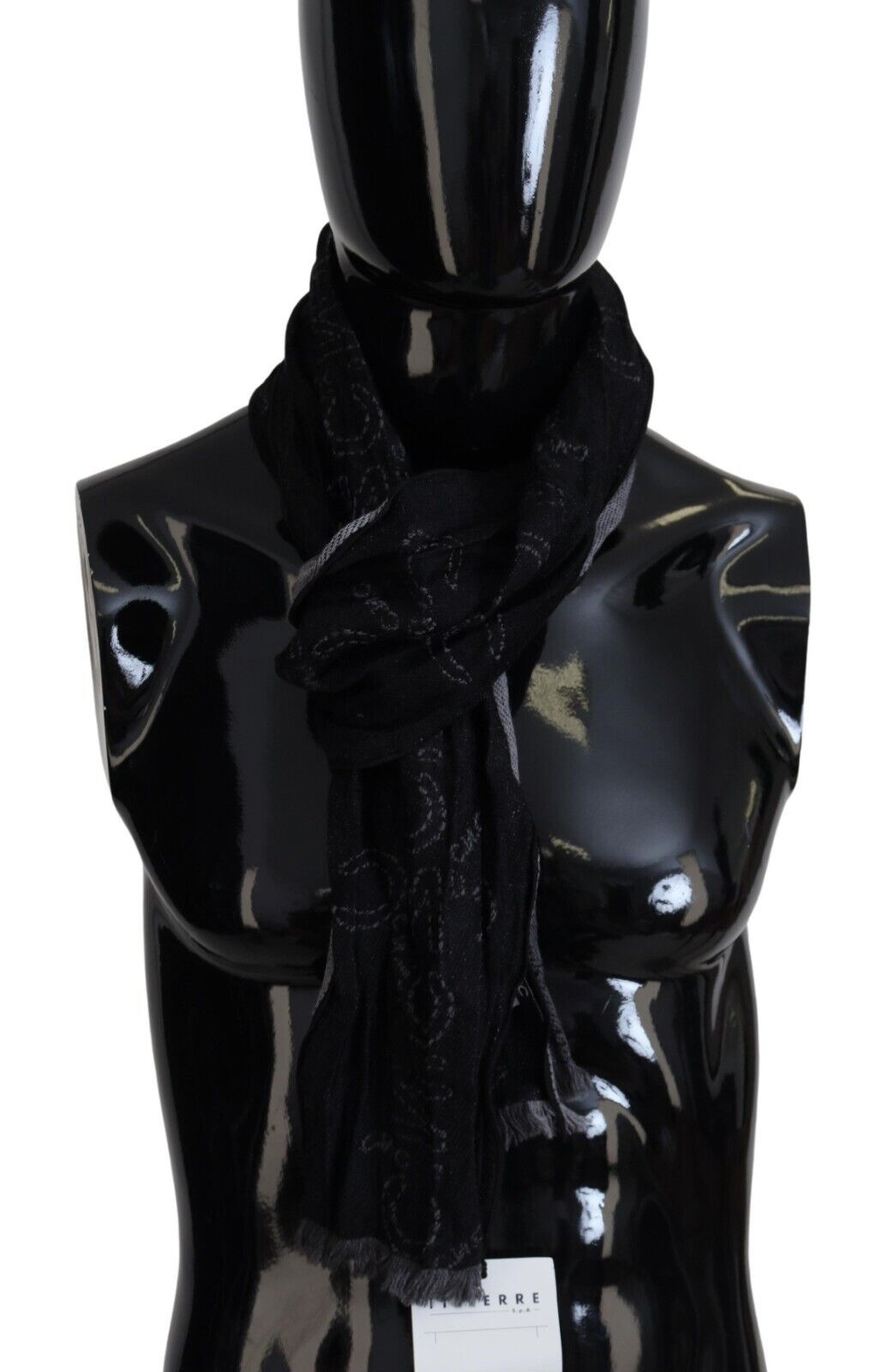 Costume National Elegant Italian Wool Men's Scarf Wrap - KALAJ