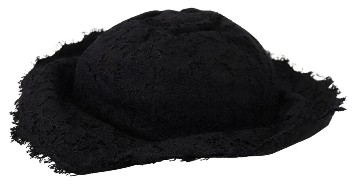 Dolce & Gabbana Elegant Sun-Ready Black Designer Hat - KALAJ