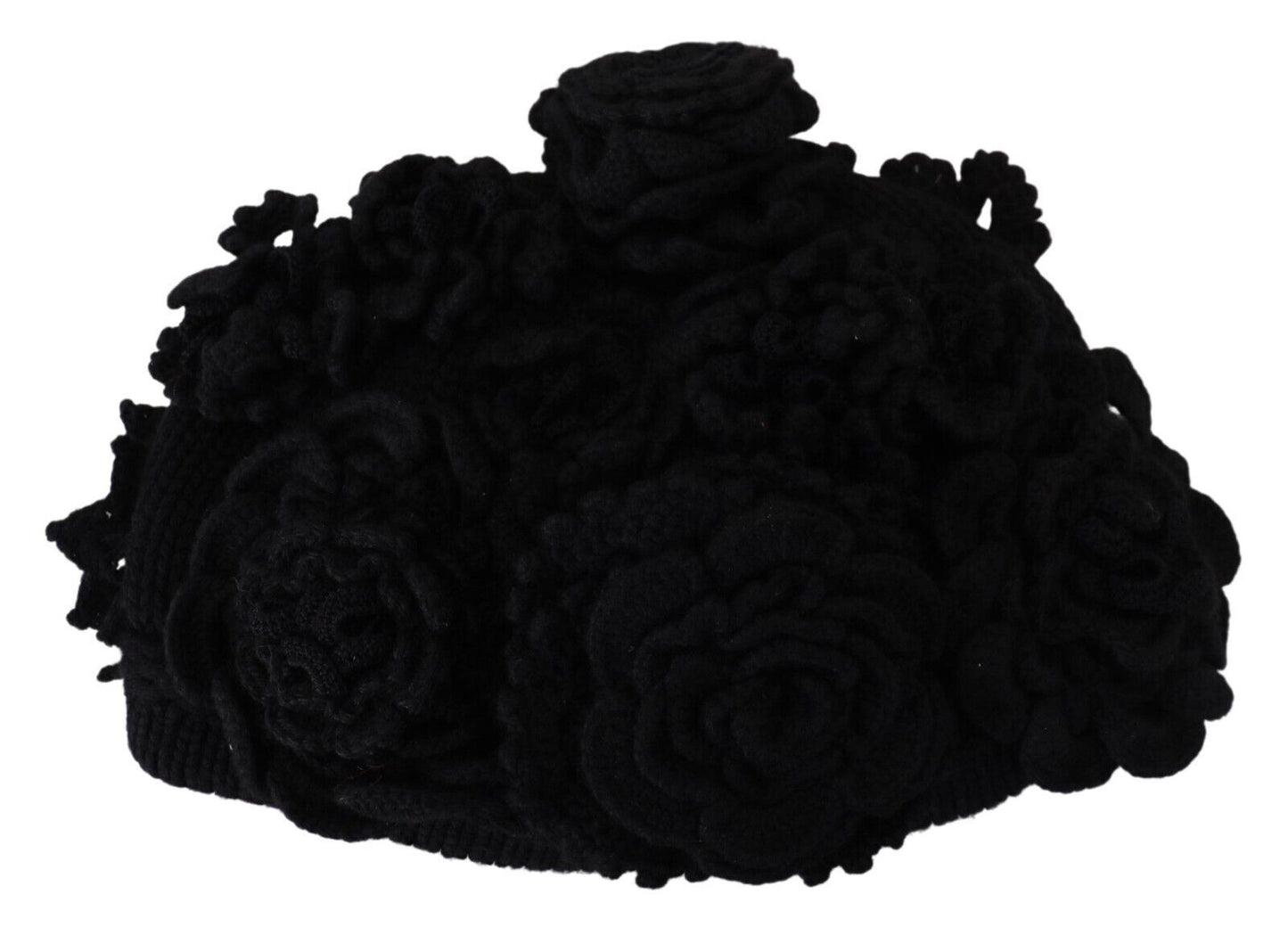 Dolce & Gabbana Elegant Black Virgin Wool Beanie Hat - KALAJ