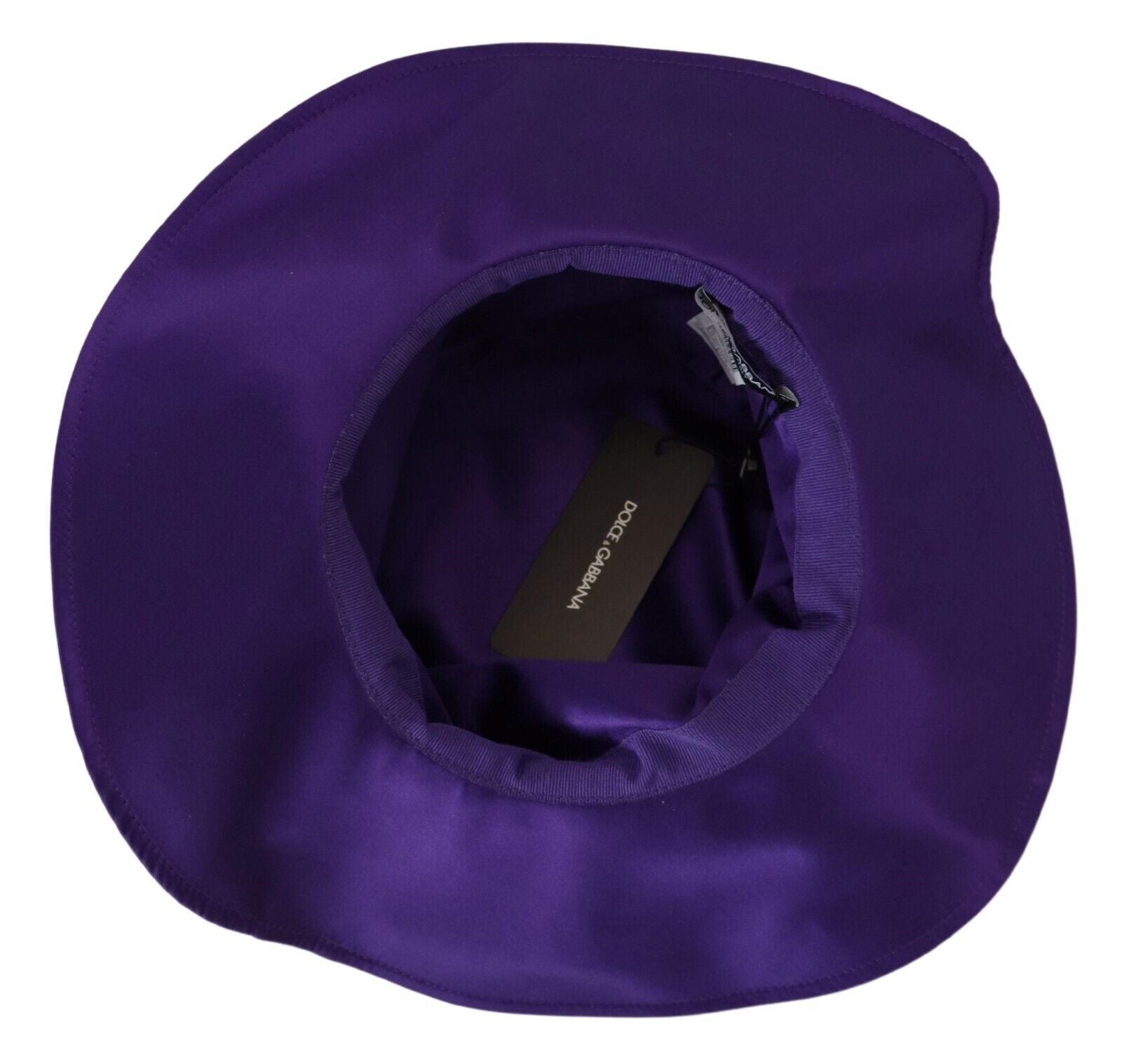 Dolce & Gabbana Elegant Purple Silk Top Hat - KALAJ