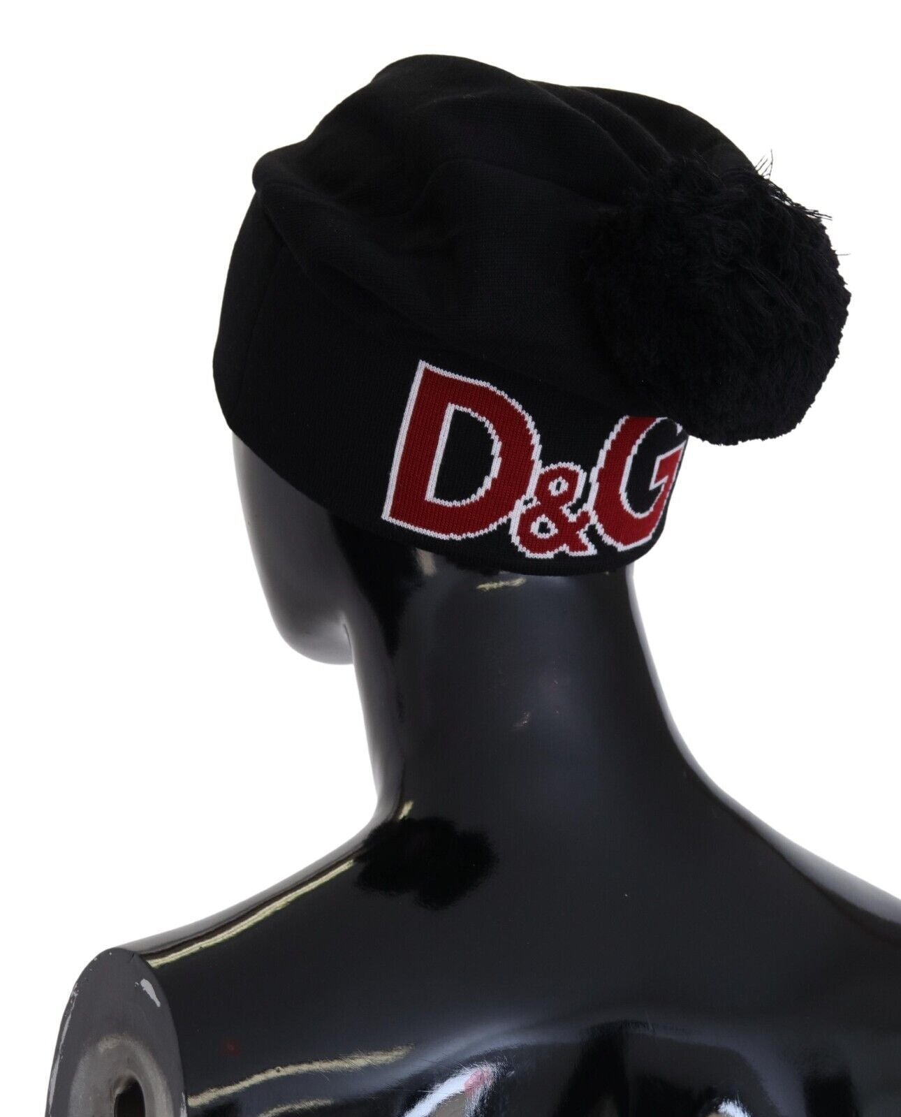 Dolce & Gabbana Elegant Black Virgin Wool Beanie - KALAJ