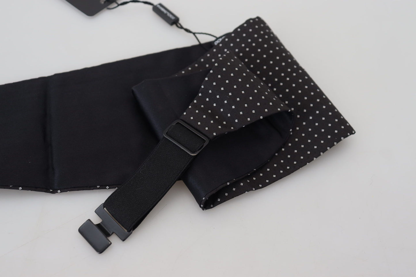 Dolce & Gabbana Elegant Silk Polka Dot Cummerbund - KALAJ