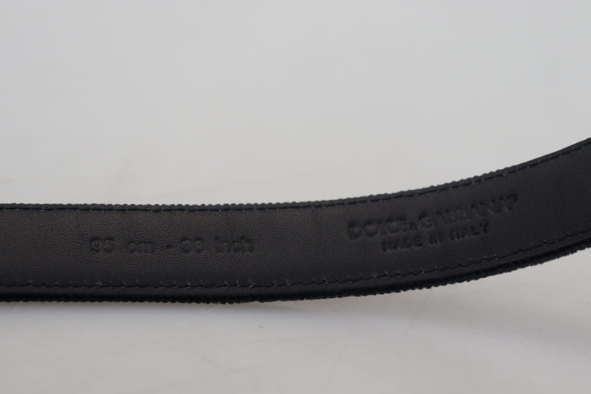 Dolce & Gabbana Elegant Black Leather Belt - KALAJ