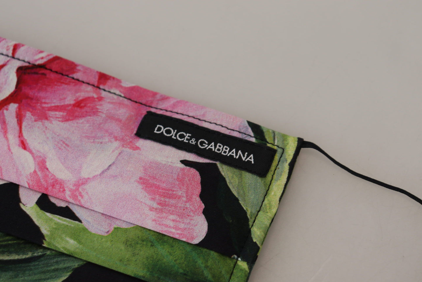 Dolce & Gabbana Chic Floral Cotton Face Mask - KALAJ