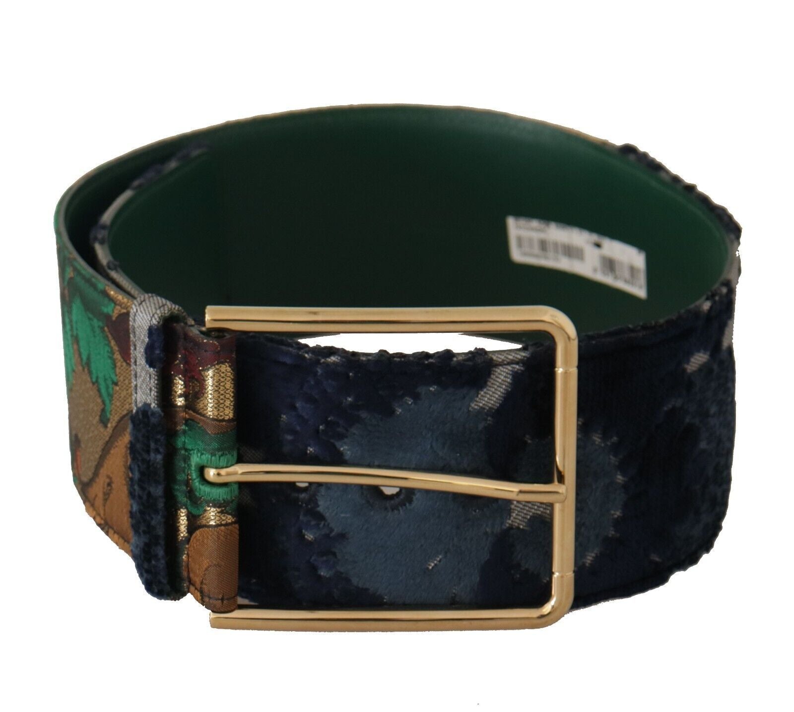 Dolce & Gabbana Elegant Leather Belt with Engraved Buckle - KALAJ