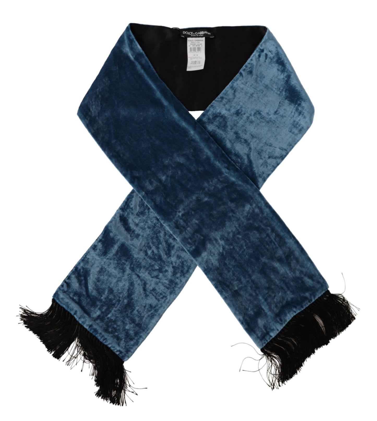 Dolce & Gabbana Elegant Silk Men's Scarf in Regal Blue - KALAJ