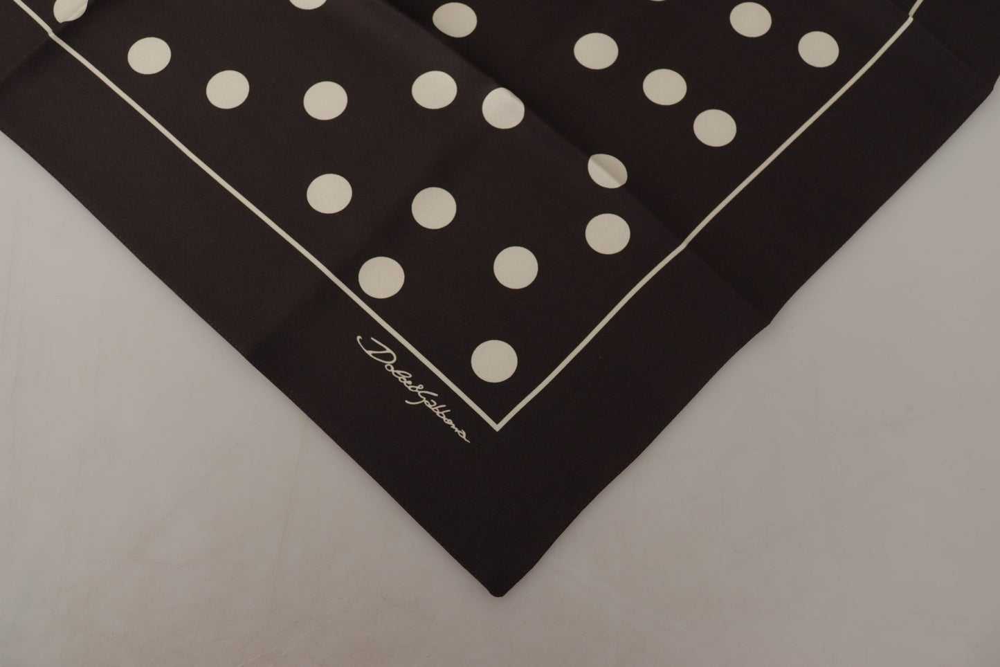 Dolce & Gabbana Elegant Silk Polka Dot Men's Scarf - KALAJ