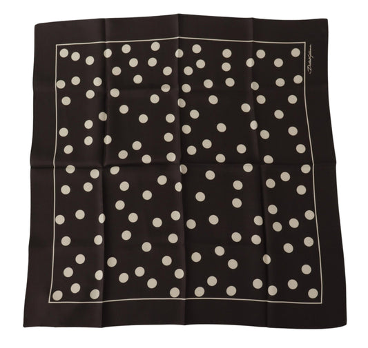 Dolce & Gabbana Elegant Silk Polka Dot Men's Scarf - KALAJ