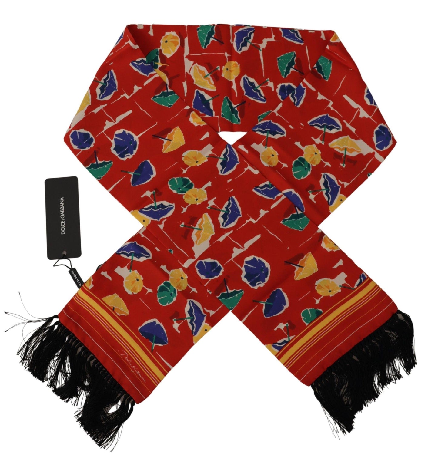 Dolce & Gabbana Elegant Multicolor Silk Men's Scarf - KALAJ