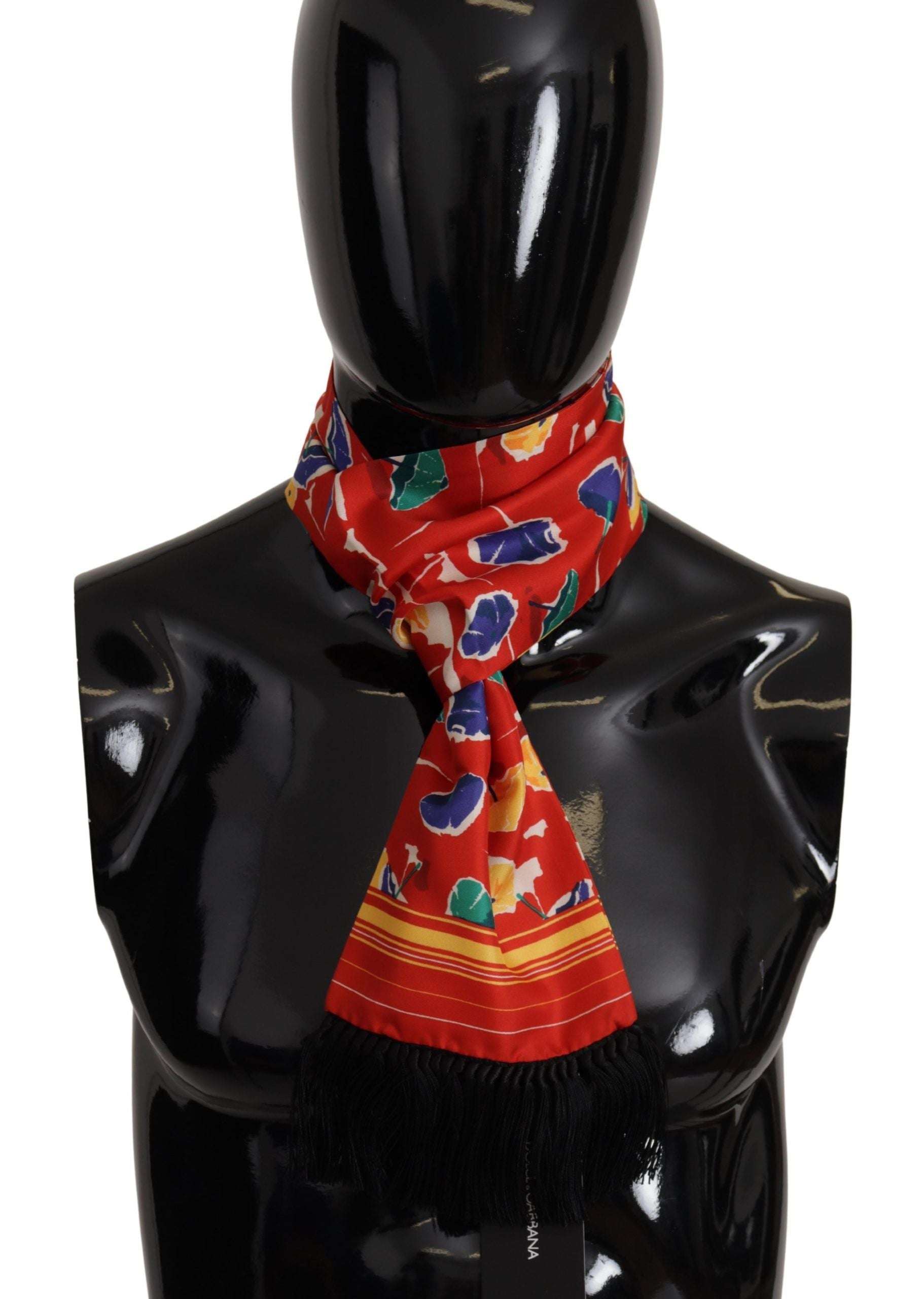 Dolce & Gabbana Elegant Multicolor Silk Men's Scarf - KALAJ