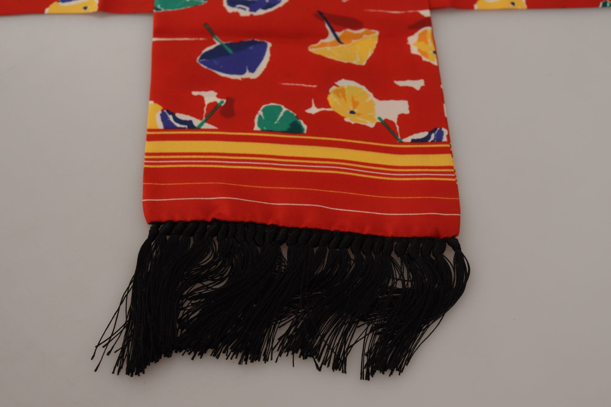 Dolce & Gabbana Elegant Multicolor Silk Men's Scarf - KALAJ