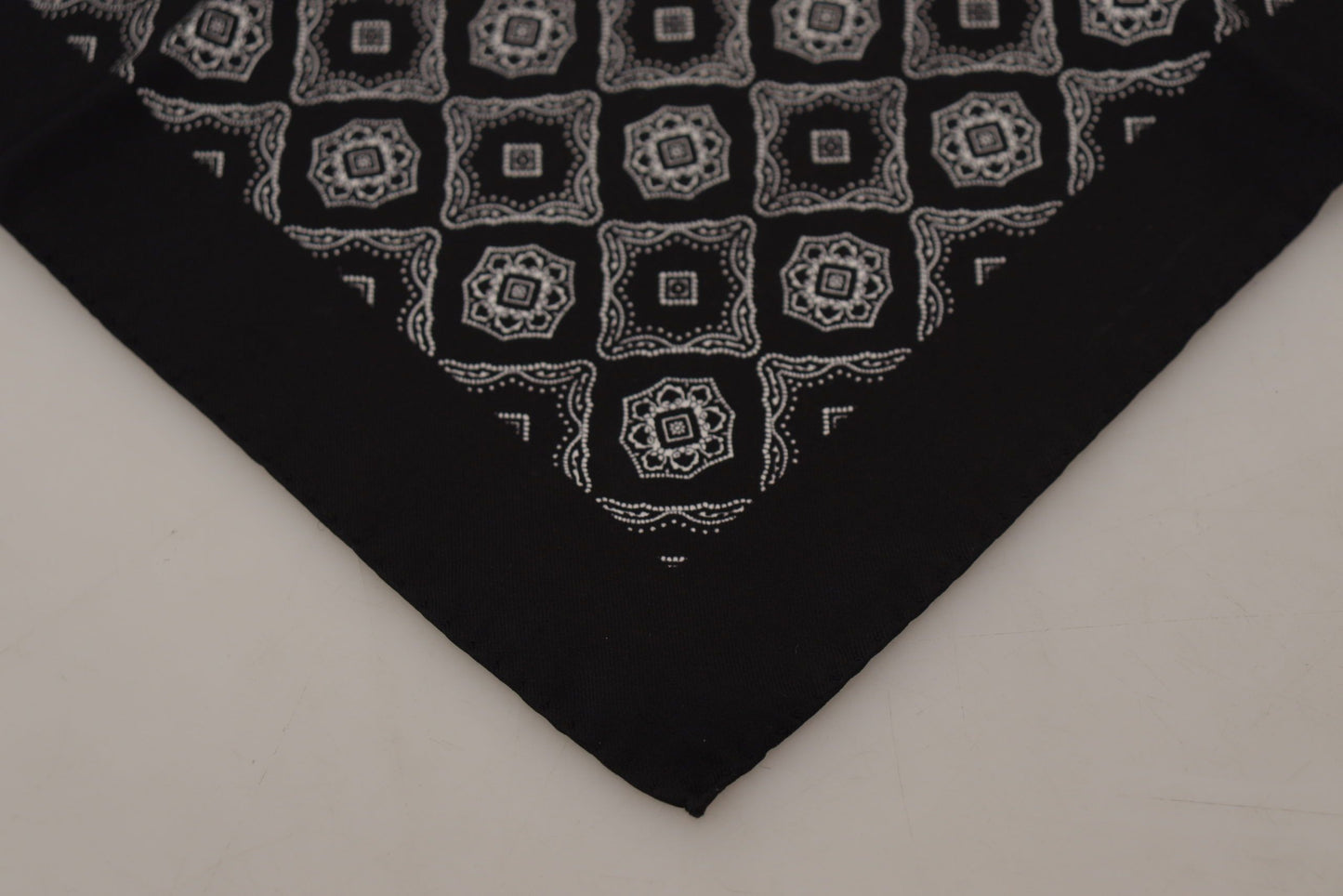 Dolce & Gabbana Elegant Geometric Silk Square Scarf - KALAJ