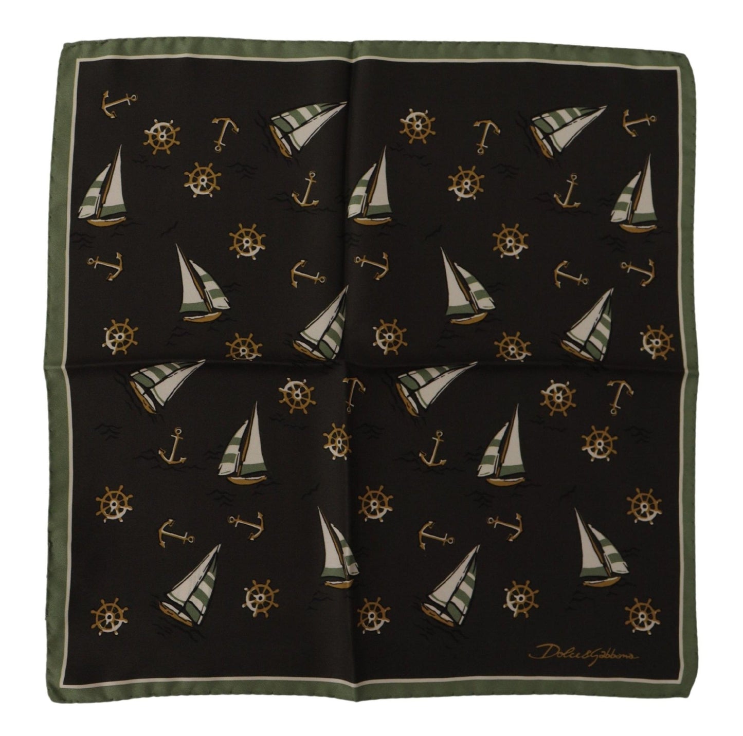 Dolce & Gabbana Elegant Multicolor Silk Men's Square Scarf - KALAJ