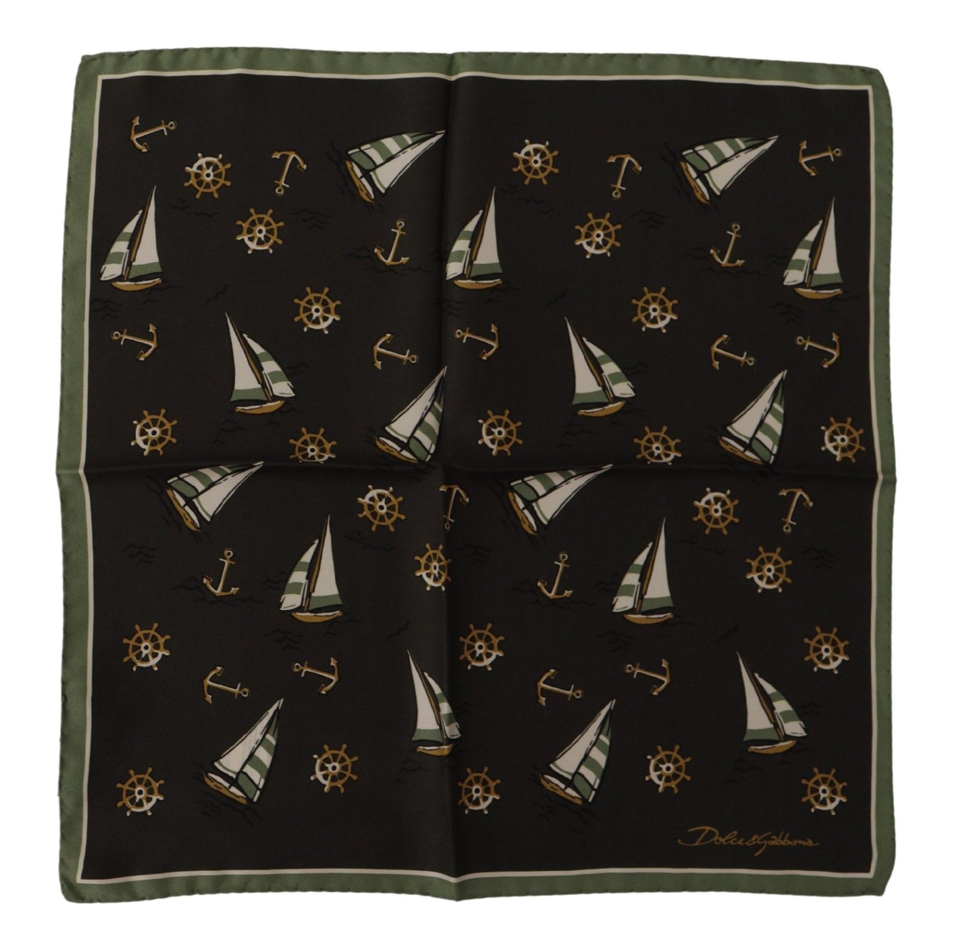 Dolce & Gabbana Elegant Multicolor Silk Men's Square Scarf - KALAJ