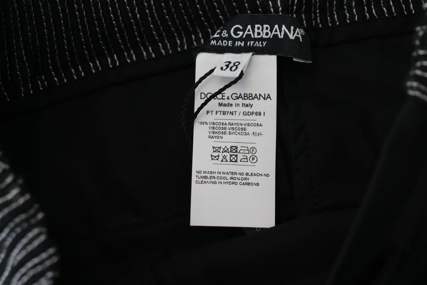 Dolce & Gabbana Elegant Black Cotton Pants