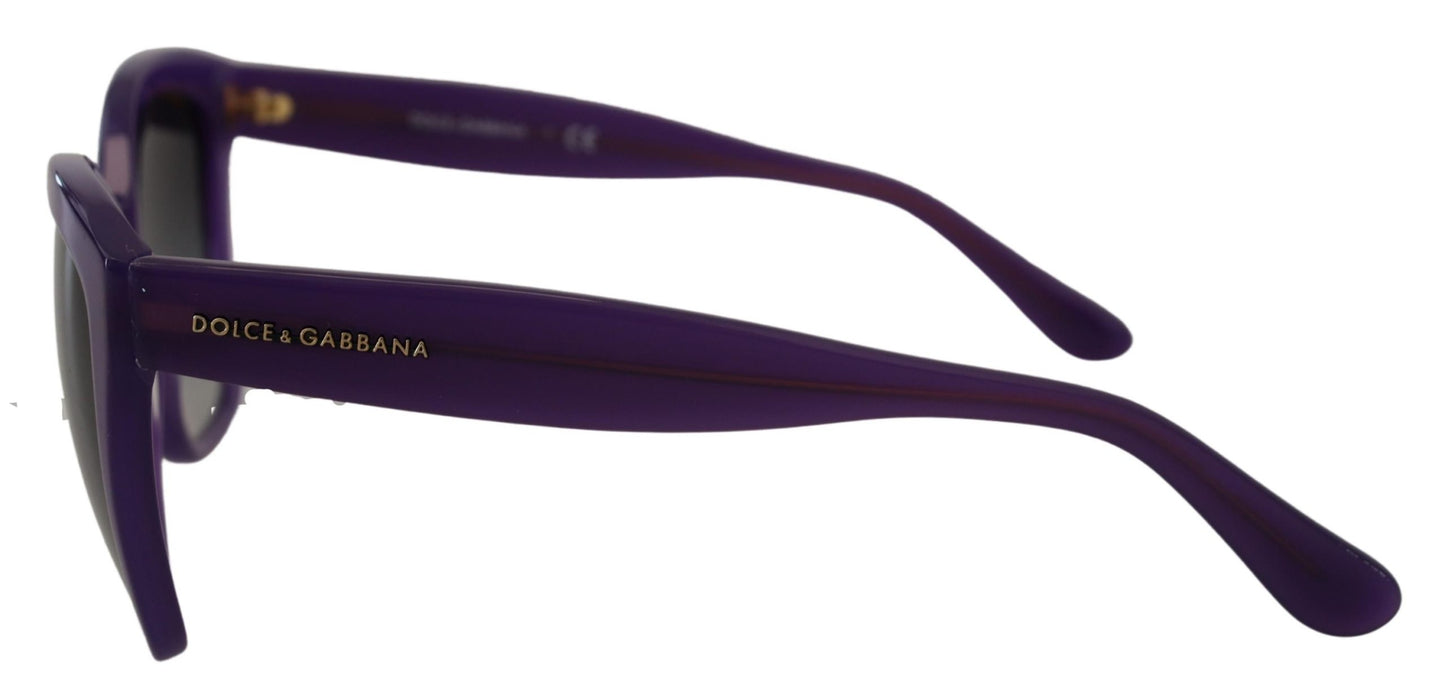 Dolce & Gabbana Elegant Purple Gradient Lens Sunglasses