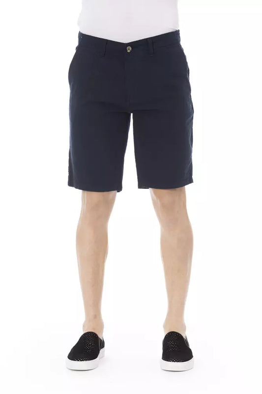 Baldinini Trend Blue Cotton Men Bermuda Short