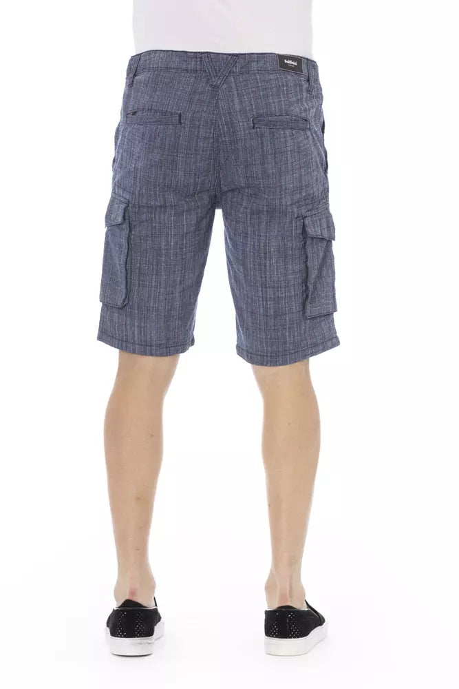 Baldinini Trend Blue Cotton Men Short