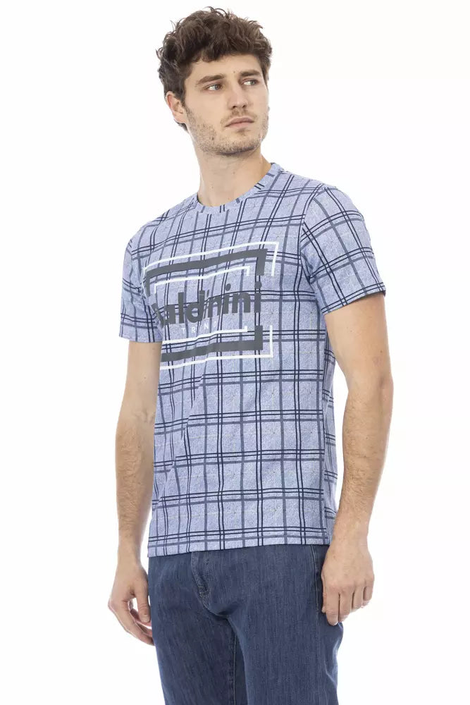 Baldinini Trend Light Blue Cotton Men T-Shirt