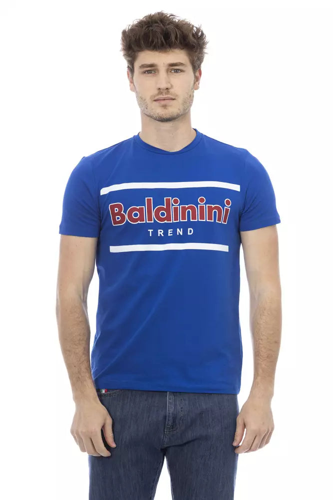 Baldinini Trend Blue Cotton Men T-Shirt