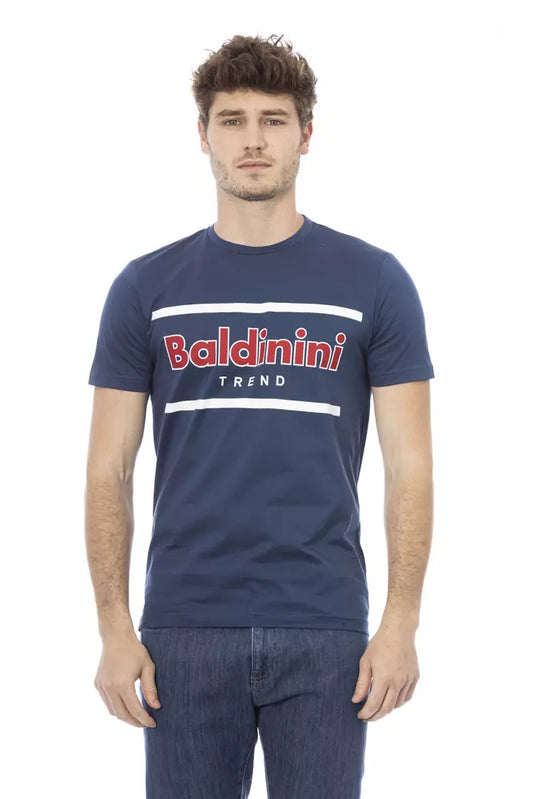 Baldinini Trend Blue Cotton Men T-Shirt