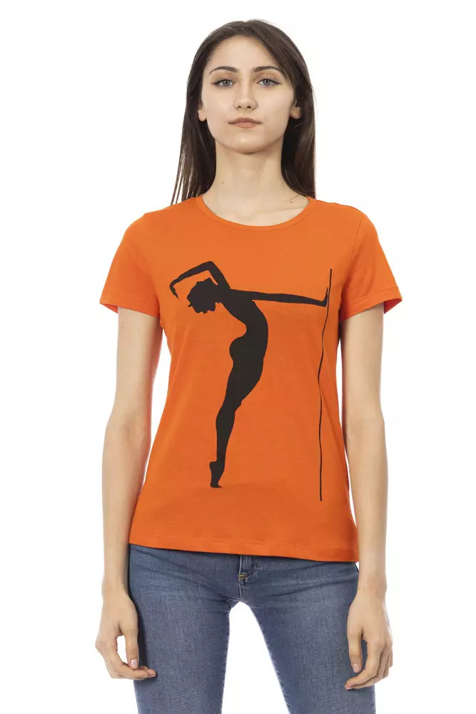 Trussardi Action Orange Cotton Women Top