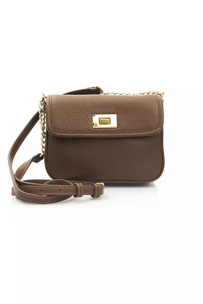 Cerruti 1881 Brown Leather Women Crossbody Bag - KALAJ