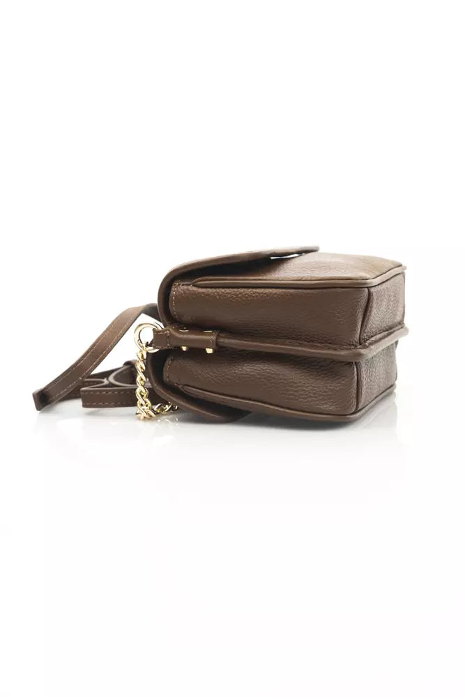 Cerruti 1881 Brown Leather Women Crossbody Bag - KALAJ