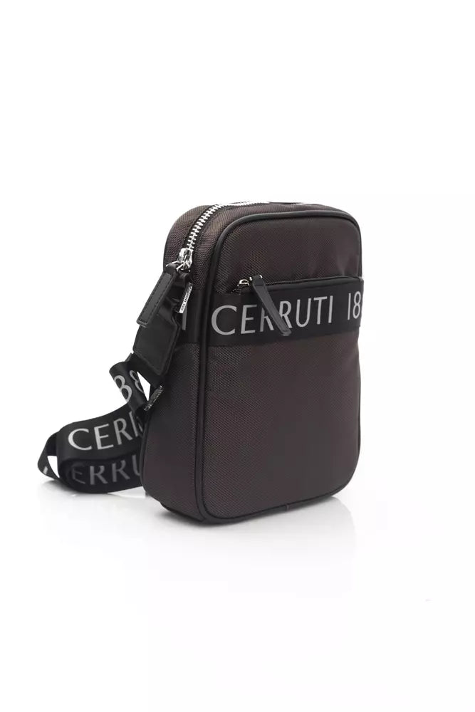 Cerruti 1881 Brown Nylon Men Messenger Bag - KALAJ