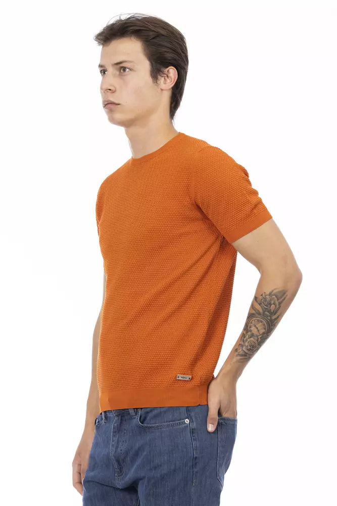 Baldinini Trend Orange Cotton Men Sweater