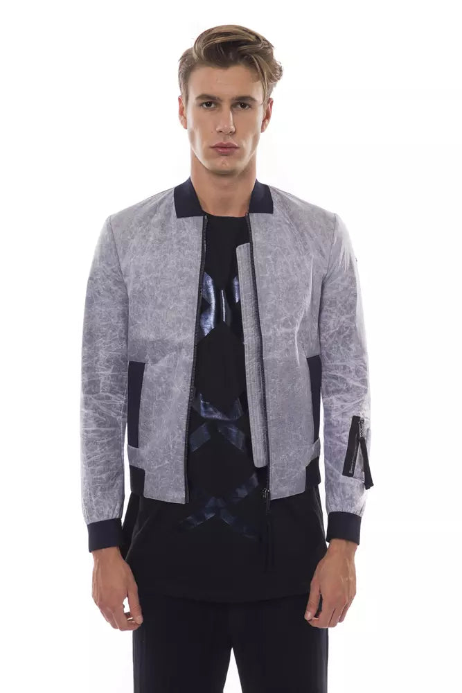 Nicolo Tonetto Gray Polyester Jackets & Coat