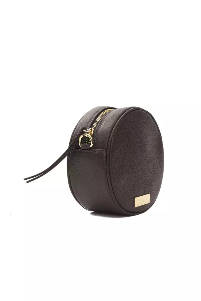 Pompei Donatella Brown Leather Women Crossbody Bag - KALAJ