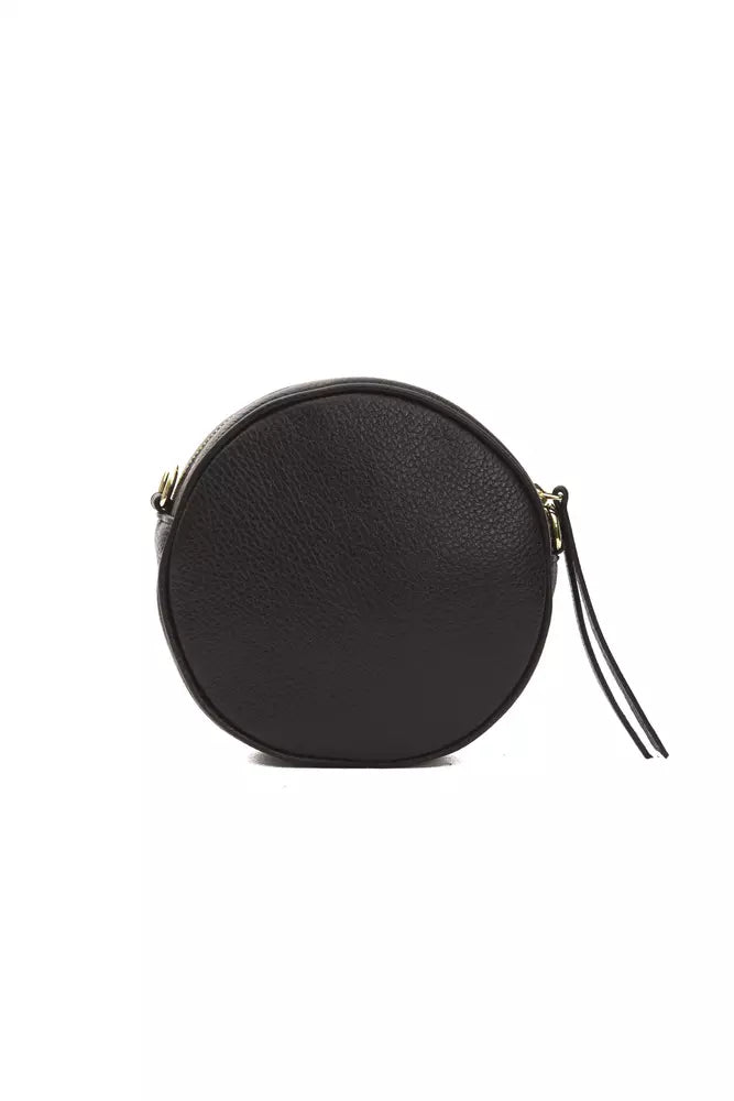 Pompei Donatella Black Leather Women Crossbody Bag - KALAJ