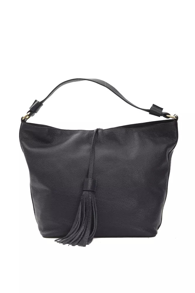 Pompei Donatella Gray Leather Women Shoulder Bag - KALAJ