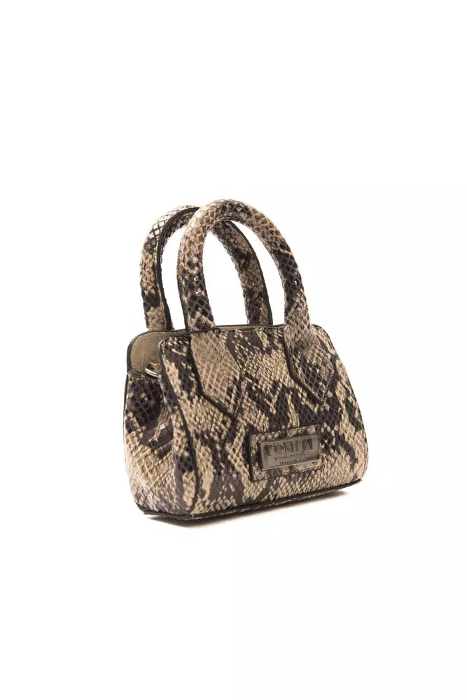 Pompei Donatella Brown Leather Women Handbag - KALAJ