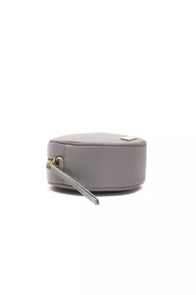 Pompei Donatella Gray Leather Women Crossbody Bag - KALAJ