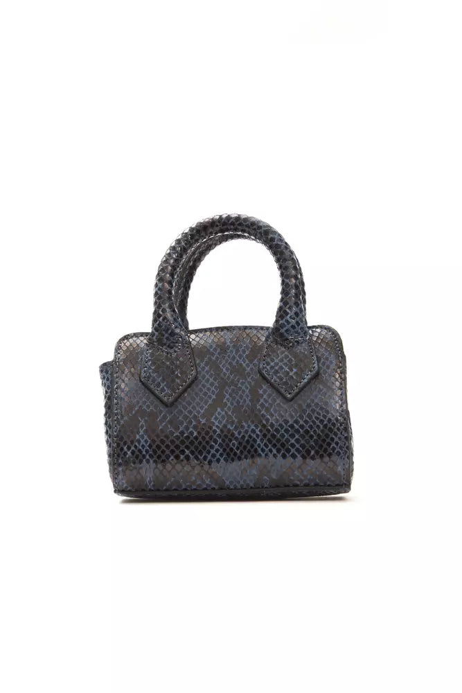 Pompei Donatella Blue Leather Women Handbag - KALAJ