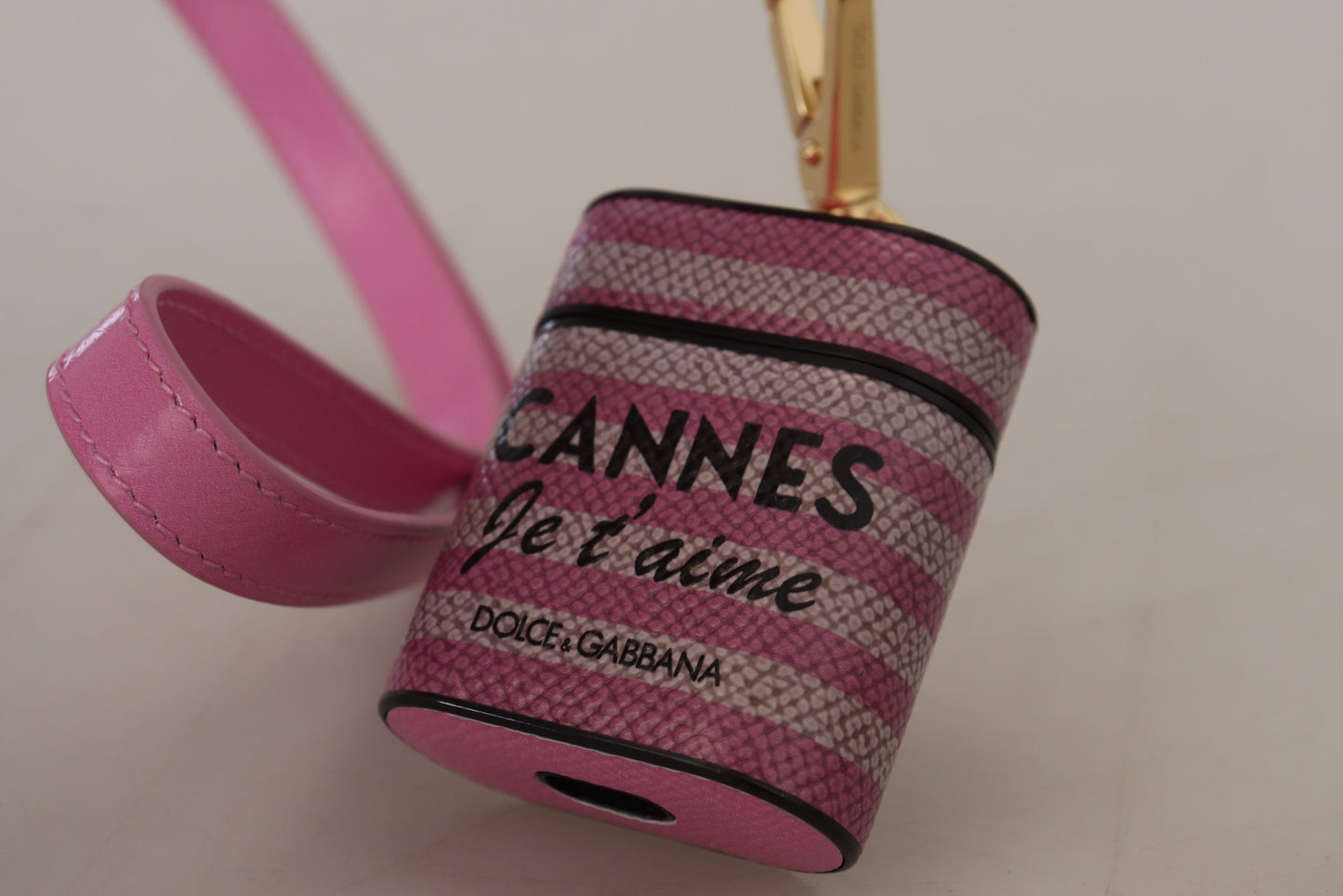 Dolce & Gabbana Chic Leather AirPods Case in Pink - KALAJ