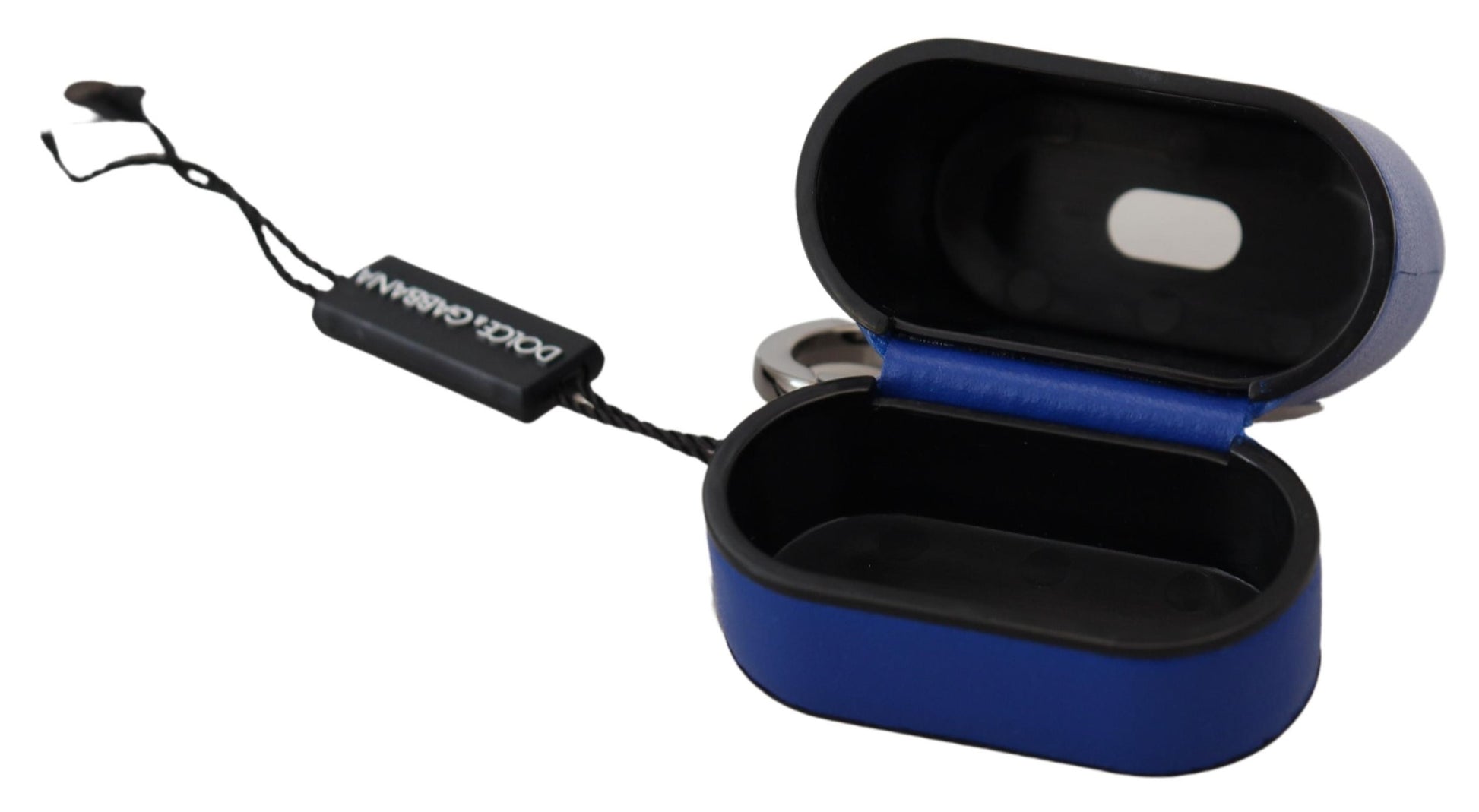 Dolce & Gabbana Elegant Blue Leather Airpods Case - KALAJ