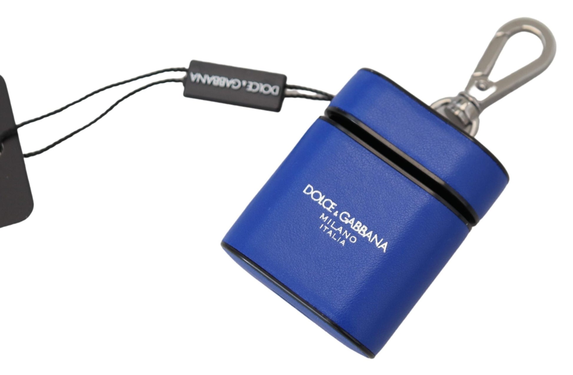 Dolce & Gabbana Elegant Blue Leather Airpods Case - KALAJ