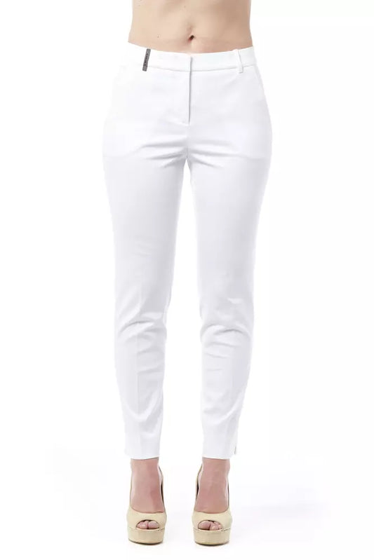 Peserico Chic High Waist Cigarette Leg Trousers