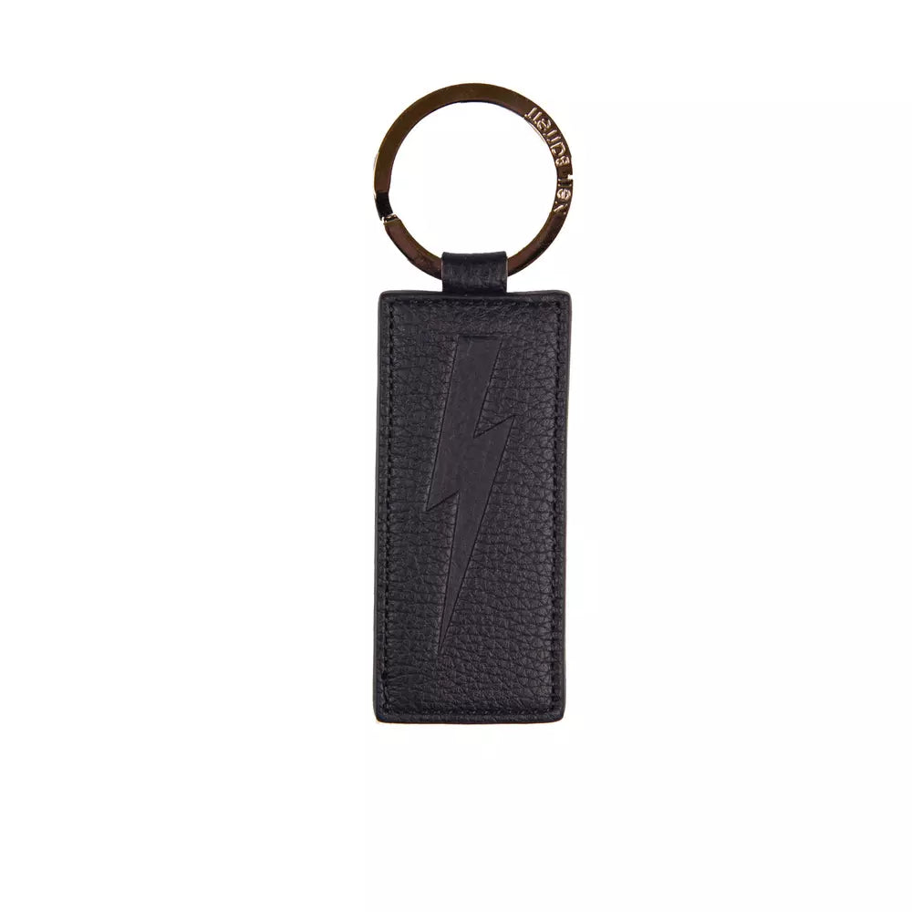 Neil Barrett Blue Leather Men Keychain - KALAJ