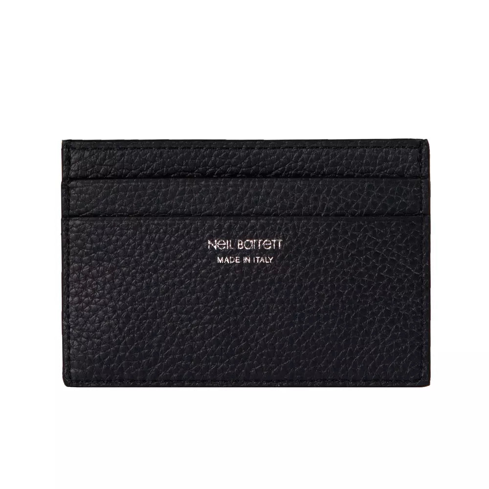 Neil Barrett Black Leather Men Wallet - KALAJ