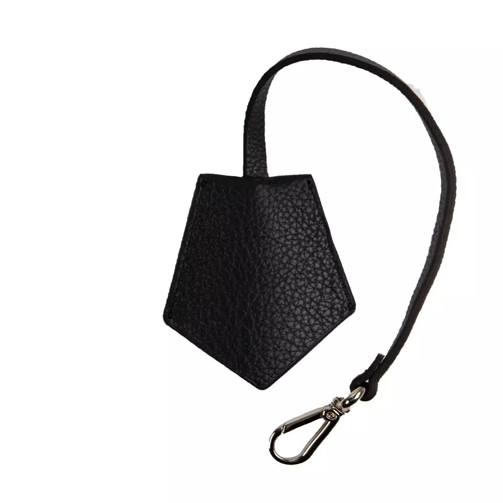 Neil Barrett Black Leather Men Keychain - KALAJ